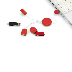 Porta USB Pod rosso - personalizzabile con logo