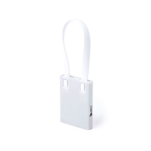 Porta USB Yurian bianco - personalizzabile con logo