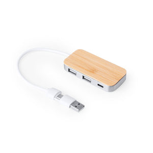 Porta USB Zurk color argento - personalizzabile con logo