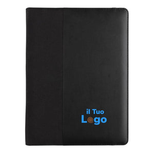 Portablocco A4 Swiss Peak Script AWARE™ nero - personalizzabile con logo