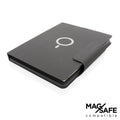 Portablocco ricarica wireless 10W Artic Magnetic nero - personalizzabile con logo