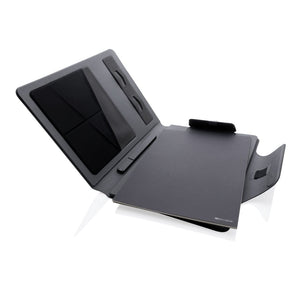 Portablocco ricarica wireless 10W Artic Magnetic nero - personalizzabile con logo