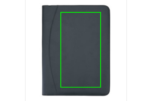 Portablocco tech  essenzial con cerniera nero - personalizzabile con logo