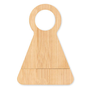 Portabottiglie in bamboo natural - personalizzabile con logo
