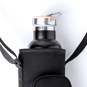Portabottiglie Rafle nero - personalizzabile con logo