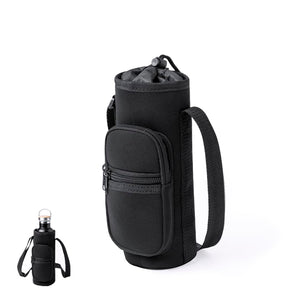 Portabottiglie Rafle nero - personalizzabile con logo