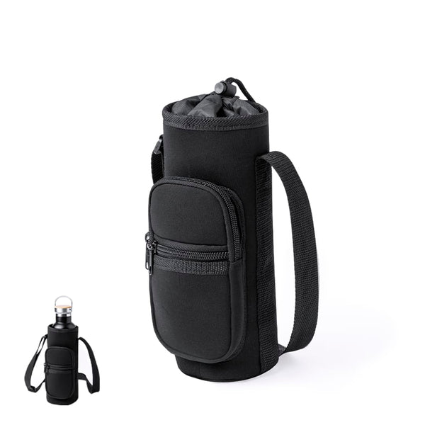 Portabottiglie Rafle nero - personalizzabile con logo