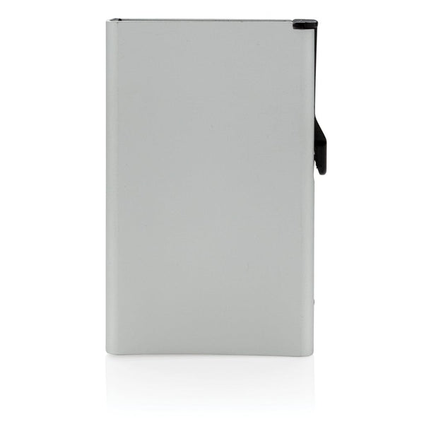 Portacarte standard in alluminio - personalizzabile con logo