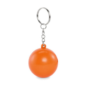 Portachiavi antistress in PU Arancio - personalizzabile con logo