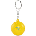 Portachiavi antistress in PU Giallo - personalizzabile con logo