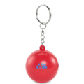 Portachiavi antistress in PU Rosso - personalizzabile con logo