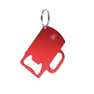 Portachiavi Apribottiglia Berman rosso - personalizzabile con logo