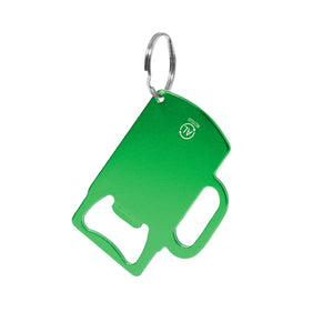 Portachiavi Apribottiglia Berman verde - personalizzabile con logo