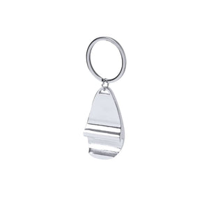 Portachiavi Apribottiglia Myren color argento - personalizzabile con logo