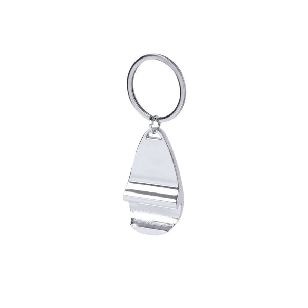 Portachiavi Apribottiglia Myren color argento - personalizzabile con logo