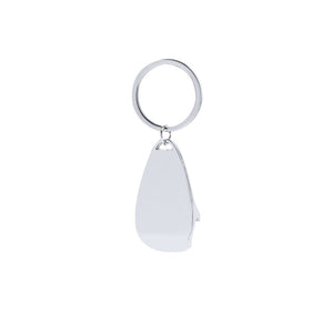 Portachiavi Apribottiglia Myren color argento - personalizzabile con logo