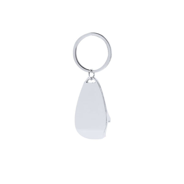 Portachiavi Apribottiglia Myren color argento - personalizzabile con logo