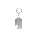 Portachiavi Apribottiglia Sawad color argento - personalizzabile con logo