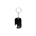 Portachiavi Apribottiglia Sawad nero - personalizzabile con logo