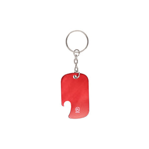 Portachiavi Apribottiglia Sawad rosso - personalizzabile con logo
