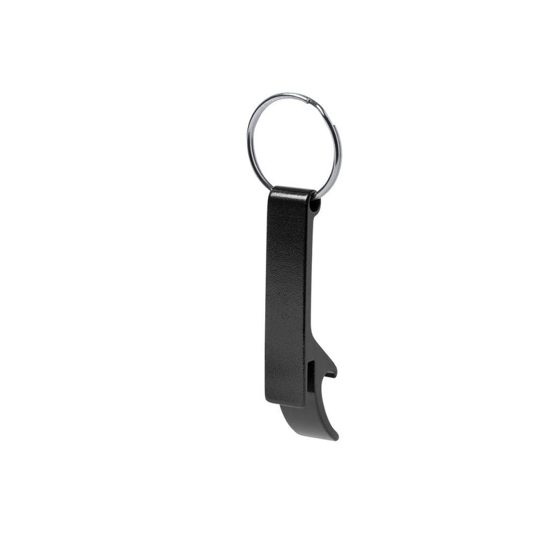 Portachiavi Apribottiglia Stiked nero - personalizzabile con logo