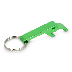 Portachiavi apribottiglie Verde - personalizzabile con logo