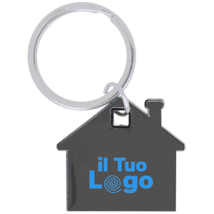 Portachiavi casa plastica - personalizzabile con logo