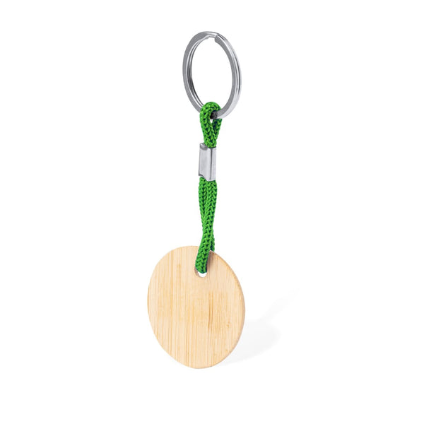 Portachiavi Cirbam verde - personalizzabile con logo