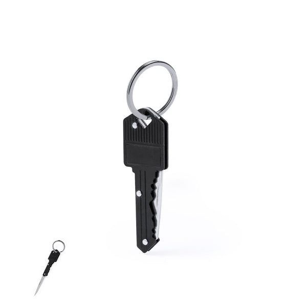Portachiavi Coltellino Koburn nero - personalizzabile con logo