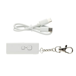 Portachiavi con fotocamera Cliq it RCS bianco - personalizzabile con logo