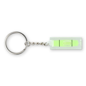 Portachiavi con livella a bolla Trasparente - personalizzabile con logo