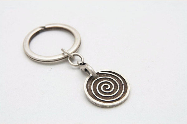 PORTACHIAVI CONCETTO - Portachiavi con logo in rilievo 100 pezzi / Argento - personalizzabile con logo