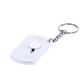 Portachiavi Cutter Darson bianco - personalizzabile con logo