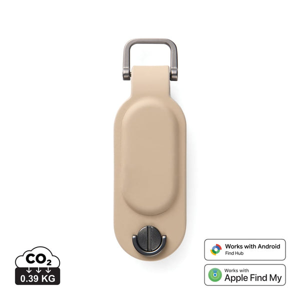 Portachiavi Finder Dual VINGA Baltimore RCS beige - personalizzabile con logo