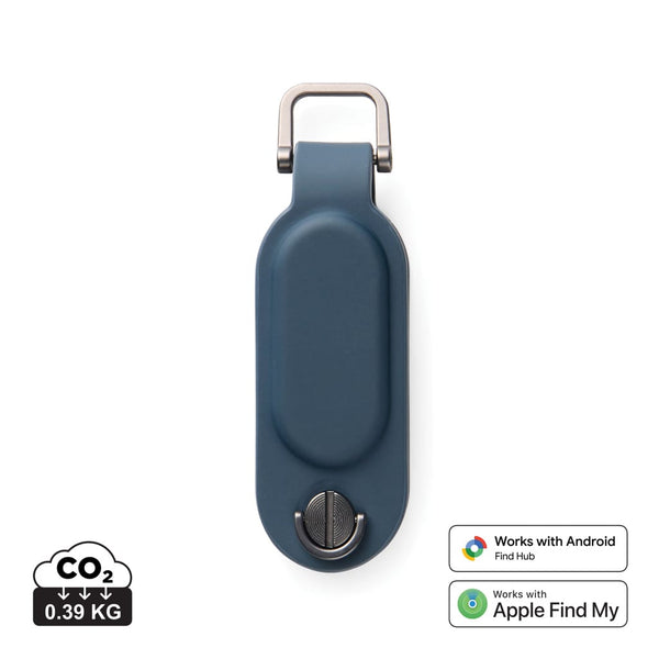 Portachiavi Finder Dual VINGA Baltimore RCS blu navy - personalizzabile con logo