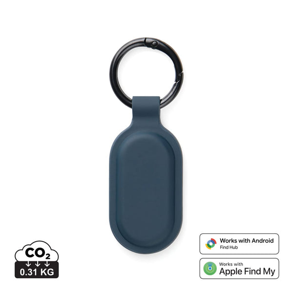 Portachiavi Finder Dual VINGA Baltimore RCS blu navy - personalizzabile con logo