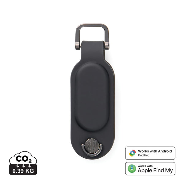 Portachiavi Finder Dual VINGA Baltimore RCS nero - personalizzabile con logo