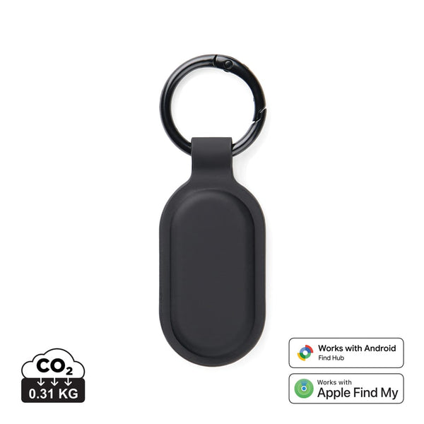 Portachiavi Finder Dual VINGA Baltimore RCS nero - personalizzabile con logo