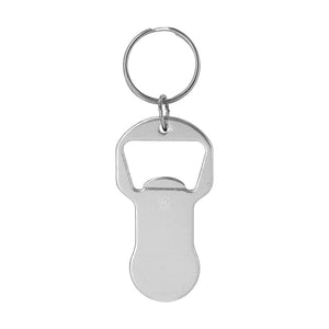Portachiavi Gettone Apribottiglia Belarox color argento - personalizzabile con logo