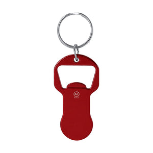 Portachiavi Gettone Apribottiglia Belarox rosso - personalizzabile con logo