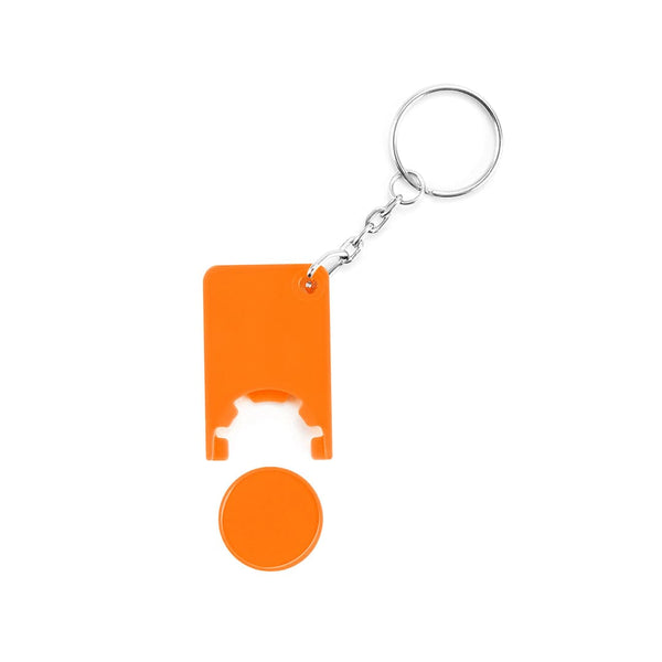 Portachiavi Gettone Beka arancione - personalizzabile con logo