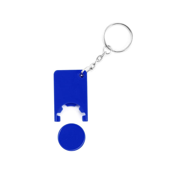 Portachiavi Gettone Beka blu - personalizzabile con logo