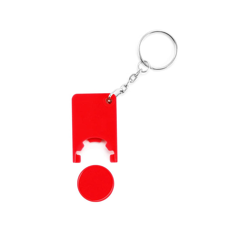 Portachiavi Gettone Beka rosso - personalizzabile con logo