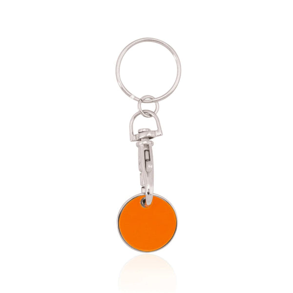 Portachiavi Gettone Euromarket arancione - personalizzabile con logo