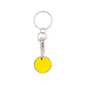 Portachiavi Gettone Euromarket giallo - personalizzabile con logo