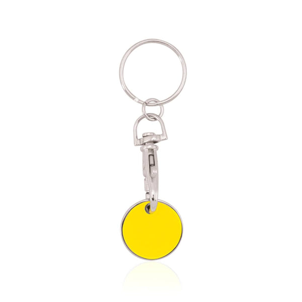 Portachiavi Gettone Euromarket giallo - personalizzabile con logo