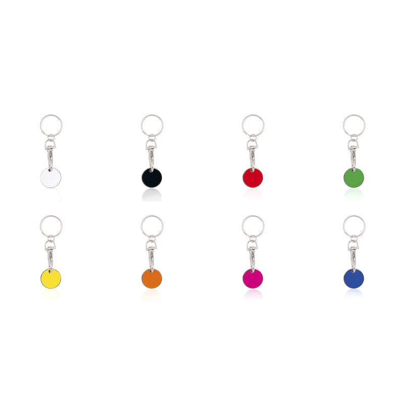 Portachiavi Gettone Euromarket Colore: rosso, giallo, verde, blu, bianco, nero, fucsia, arancione €0.51 - 3298 ROJ