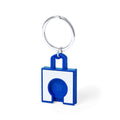 Portachiavi Gettone Fliant blu - personalizzabile con logo