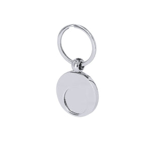 Portachiavi Gettone Mican color argento - personalizzabile con logo