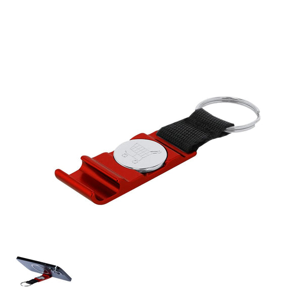 Portachiavi Gettone Supporto Nevin - personalizzabile con logo